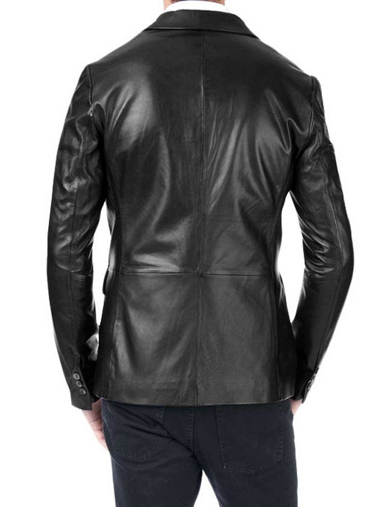 Men Genuine Leather Blazer Sport Coat 16 SkinOutfit