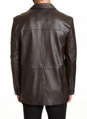 Men Genuine Leather Blazer Sport Coat 21 SkinOutfit
