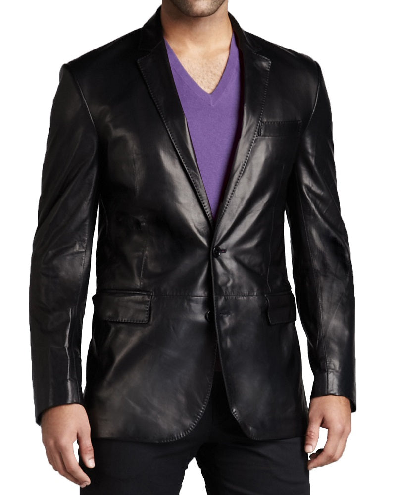 Men Genuine Leather Blazer Sport Coat 25 SkinOutfit