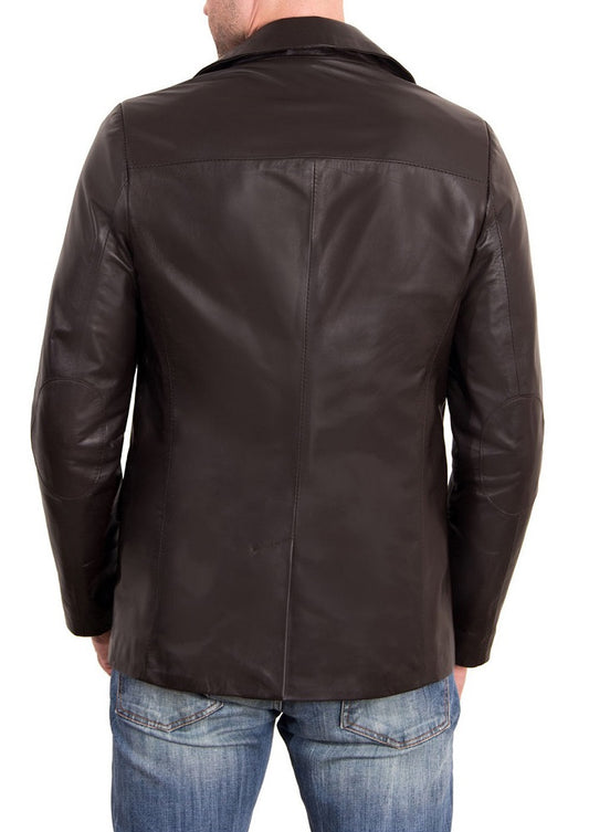 Men Genuine Leather Blazer Sport Coat 27 SkinOutfit