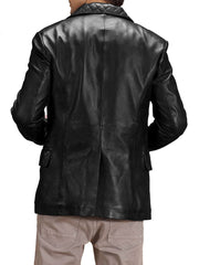 Men Genuine Leather Blazer Sport Coat 28 SkinOutfit