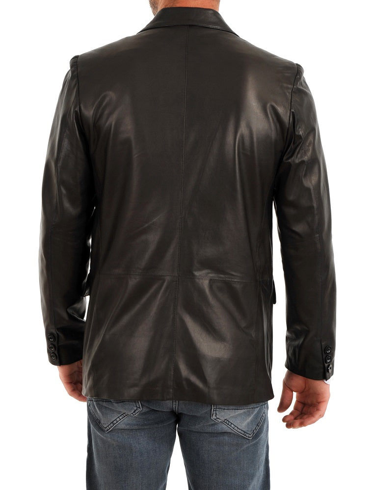 Men Genuine Leather Blazer Sport Coat 36 SkinOutfit
