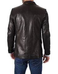 Men Genuine Leather Blazer Sport Coat 37 SkinOutfit