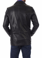 Men Genuine Leather Blazer Sport Coat 40 SkinOutfit