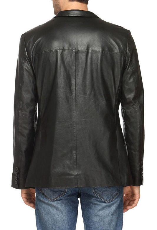 Men Genuine Leather Blazer Sport Coat 45 SkinOutfit