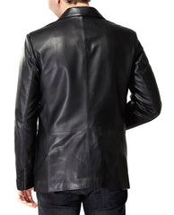Men Genuine Leather Blazer Sport Coat 48 SkinOutfit