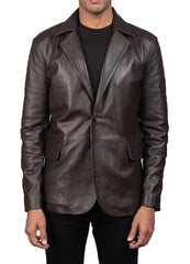Men Genuine Leather Blazer Sport Coat 49 SkinOutfit