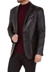 Men Genuine Leather Blazer Sport Coat 51 SkinOutfit