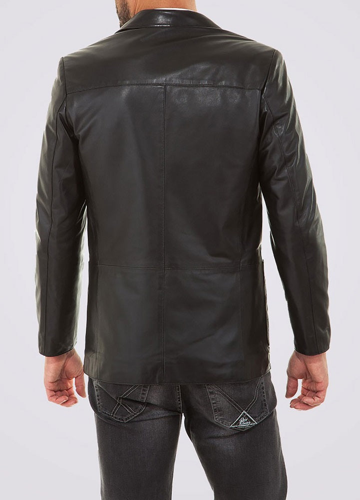 Men Genuine Leather Blazer Sport Coat 52 SkinOutfit