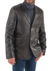 Men Genuine Leather Blazer Sport Coat 54 SkinOutfit