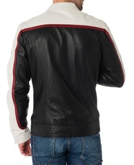 Men Lambskin Genuine Leather Jacket MJ 03 freeshipping - SkinOutfit