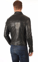 Men Genuine Leather Jacket MJ 07 SkinOutfit