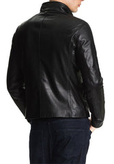 Men Lambskin Genuine Leather Jacket MJ100 freeshipping - SkinOutfit