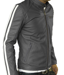 Men Lambskin Genuine Leather Jacket MJ108 freeshipping - SkinOutfit