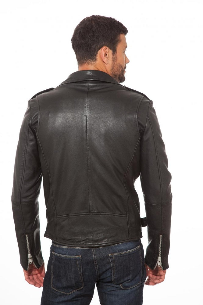 Men Genuine Leather Jacket MJ111 SkinOutfit