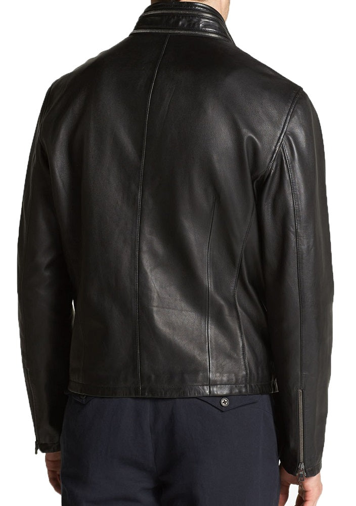 Men Lambskin Genuine Leather Jacket MJ215 freeshipping - SkinOutfit