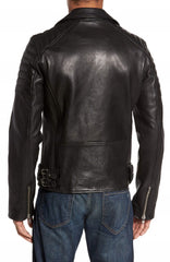 Men Lambskin Genuine Leather Jacket MJ118 freeshipping - SkinOutfit