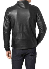 Men Lambskin Genuine Leather Jacket MJ121 freeshipping - SkinOutfit