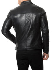 Men Lambskin Genuine Leather Jacket MJ134 freeshipping - SkinOutfit