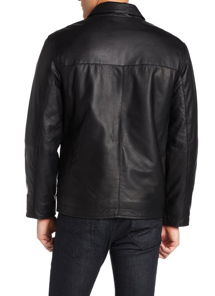 Men Lambskin Genuine Leather Jacket MJ143 freeshipping - SkinOutfit