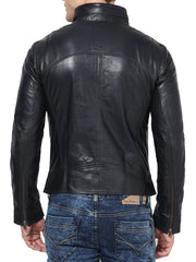 Men Lambskin Genuine Leather Jacket MJ144 freeshipping - SkinOutfit