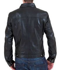 Men Lambskin Genuine Leather Jacket MJ148 freeshipping - SkinOutfit