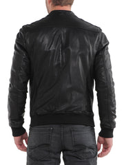 Men Lambskin Genuine Leather Jacket MJ154 freeshipping - SkinOutfit