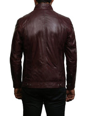 Men Lambskin Genuine Leather Jacket MJ156 freeshipping - SkinOutfit