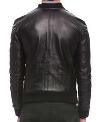 Men Lambskin Genuine Leather Jacket MJ158 freeshipping - SkinOutfit