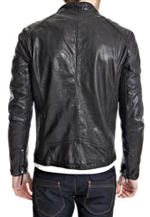 Men Lambskin Genuine Leather Jacket MJ177 freeshipping - SkinOutfit