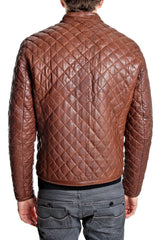 Men Lambskin Genuine Leather Jacket MJ187 freeshipping - SkinOutfit