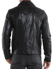 Men Lambskin Genuine Leather Jacket MJ198 freeshipping - SkinOutfit