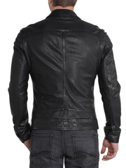 Men Lambskin Genuine Leather Jacket MJ 19 freeshipping - SkinOutfit