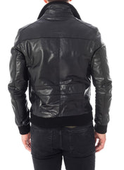 Men Lambskin Genuine Leather Jacket MJ206 freeshipping - SkinOutfit