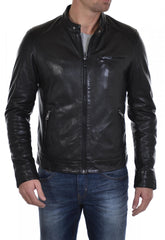Men Lambskin Genuine Leather Jacket MJ212 freeshipping - SkinOutfit