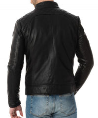 Men Lambskin Genuine Leather Jacket MJ226 freeshipping - SkinOutfit