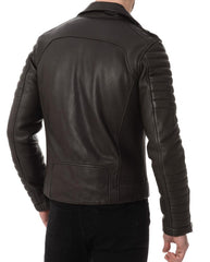 Men Lambskin Genuine Leather Jacket MJ230 freeshipping - SkinOutfit