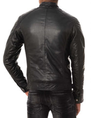 Men Lambskin Genuine Leather Jacket MJ344 freeshipping - SkinOutfit