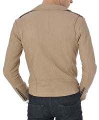 Men Lambskin Genuine Leather Jacket MJ347 freeshipping - SkinOutfit