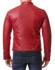 Men Lambskin Genuine Leather Jacket MJ251 freeshipping - SkinOutfit