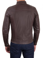 Men Lambskin Genuine Leather Jacket MJ264 freeshipping - SkinOutfit