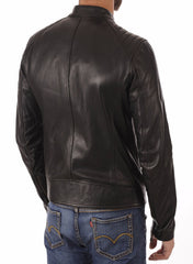 Men Lambskin Genuine Leather Jacket MJ266 freeshipping - SkinOutfit