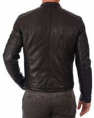 Men Lambskin Genuine Leather Jacket MJ294 freeshipping - SkinOutfit