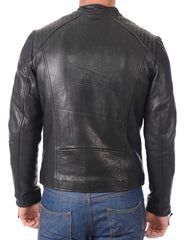 Men Lambskin Genuine Leather Jacket MJ297 freeshipping - SkinOutfit