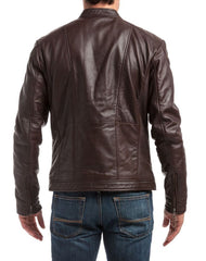 Men Lambskin Genuine Leather Jacket MJ302 freeshipping - SkinOutfit
