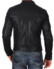 Men Lambskin Genuine Leather Jacket MJ 30 SkinOutfit