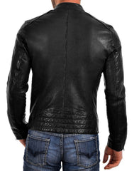 Men Lambskin Genuine Leather Jacket MJ 31 freeshipping - SkinOutfit