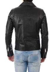Men Lambskin Genuine Leather Jacket MJ321 freeshipping - SkinOutfit