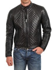 Men Lambskin Genuine Leather Jacket MJ339 freeshipping - SkinOutfit