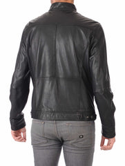 Men Lambskin Genuine Leather Jacket MJ342 freeshipping - SkinOutfit